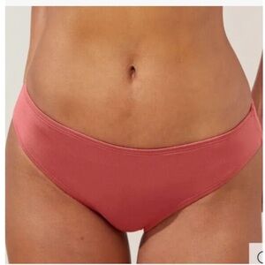 Andie Swim NWT bikini bottom full coverage Punch Pink Large